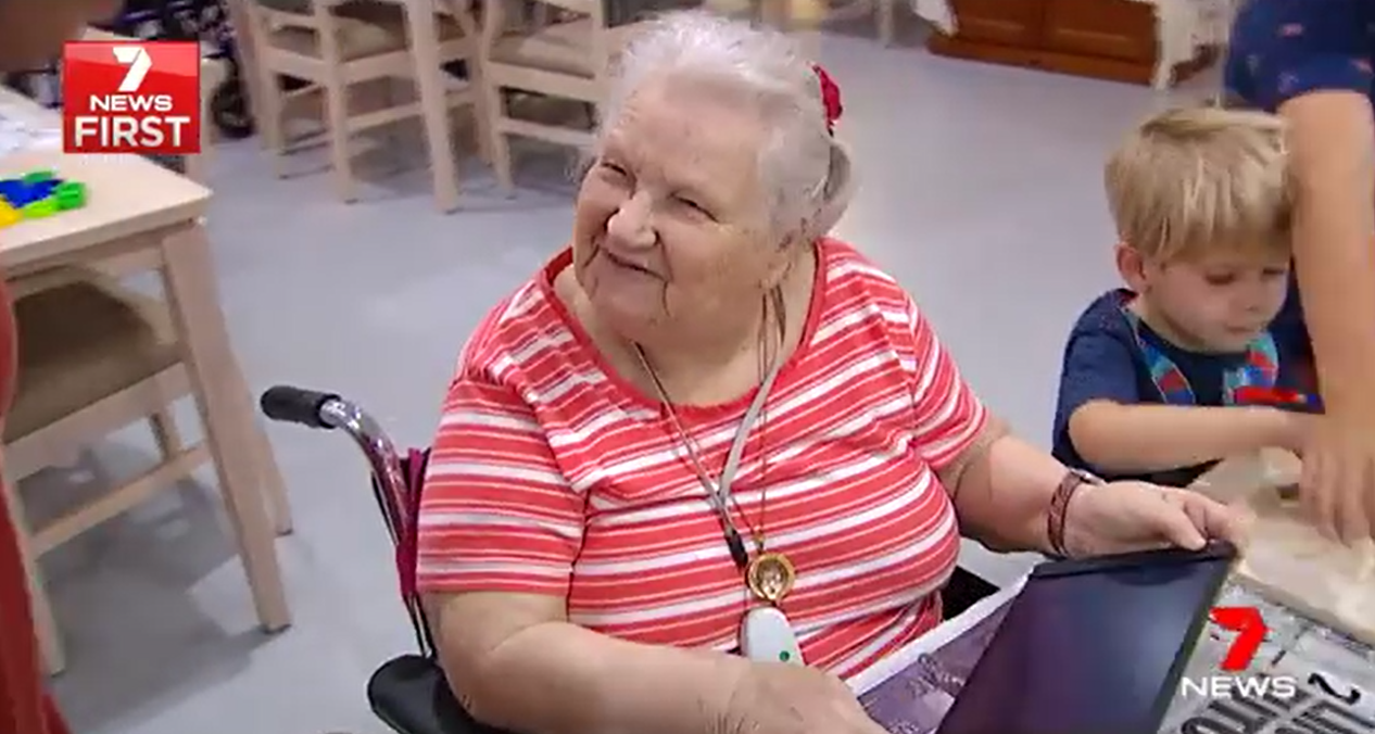 Sunshine Coast daycare partner up with aged care for playdate