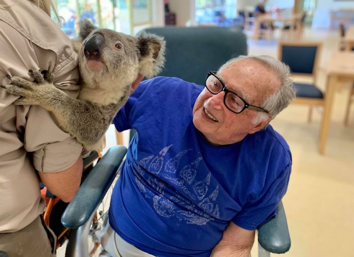 Residents of Sundale's Sunshine Coast centres come face to face with wildlife