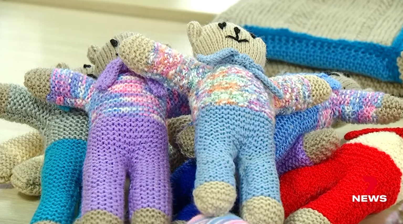 Two Sundale great-grandmothers are bringing handknitted comfort to sick children and injured animals.
