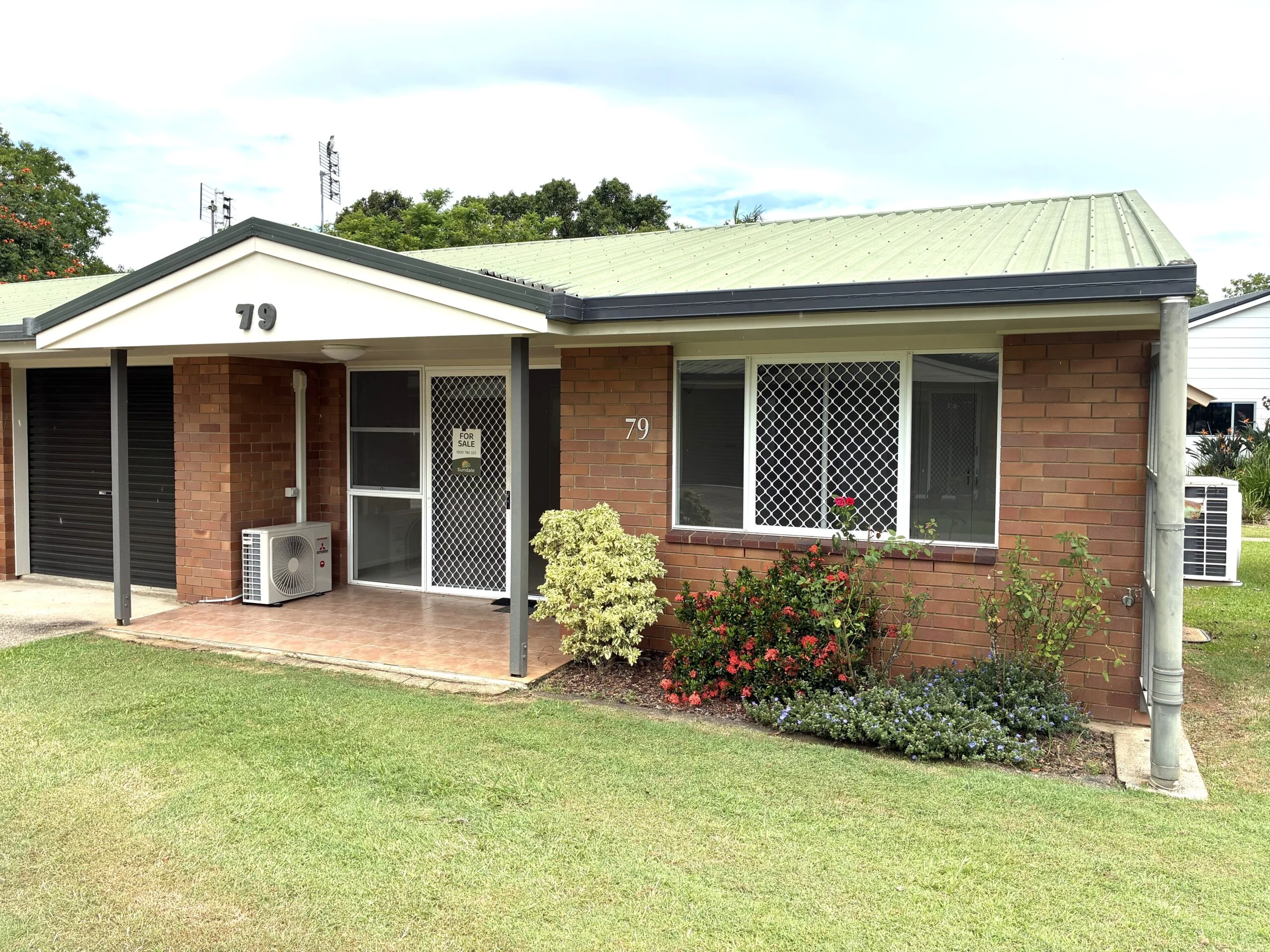 Freshly updated unit in retirement community with landscaped garden.