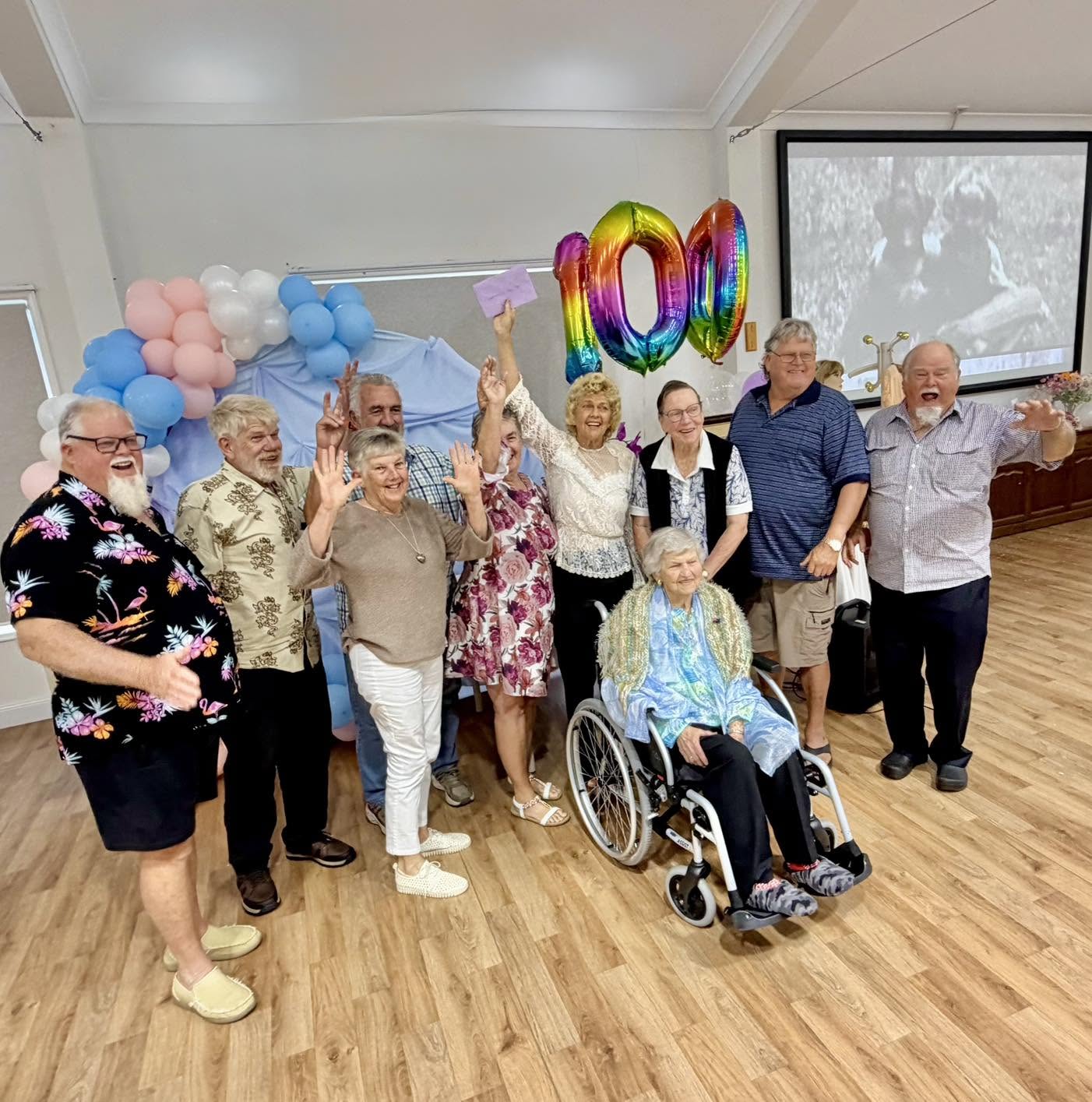 Joyce Cunningham celebrates 100th Birthday at Sundale Palmwoods