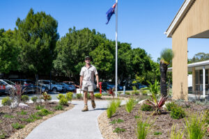 Beautiful gardens  at Sundale Coolum Waters Village.